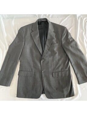Oscar de la Renta Men's Houndstooth Blazer 42R 100% Wool